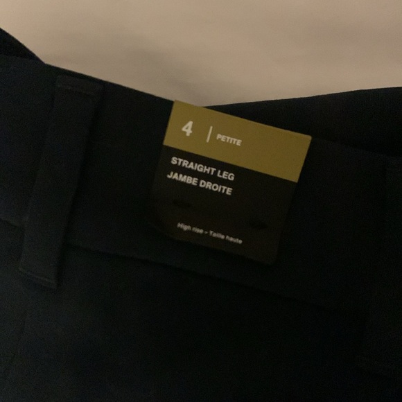 NWT Straight Leg Dress pants NAVY Blue size 4 PETITE - Picture 4 of 6